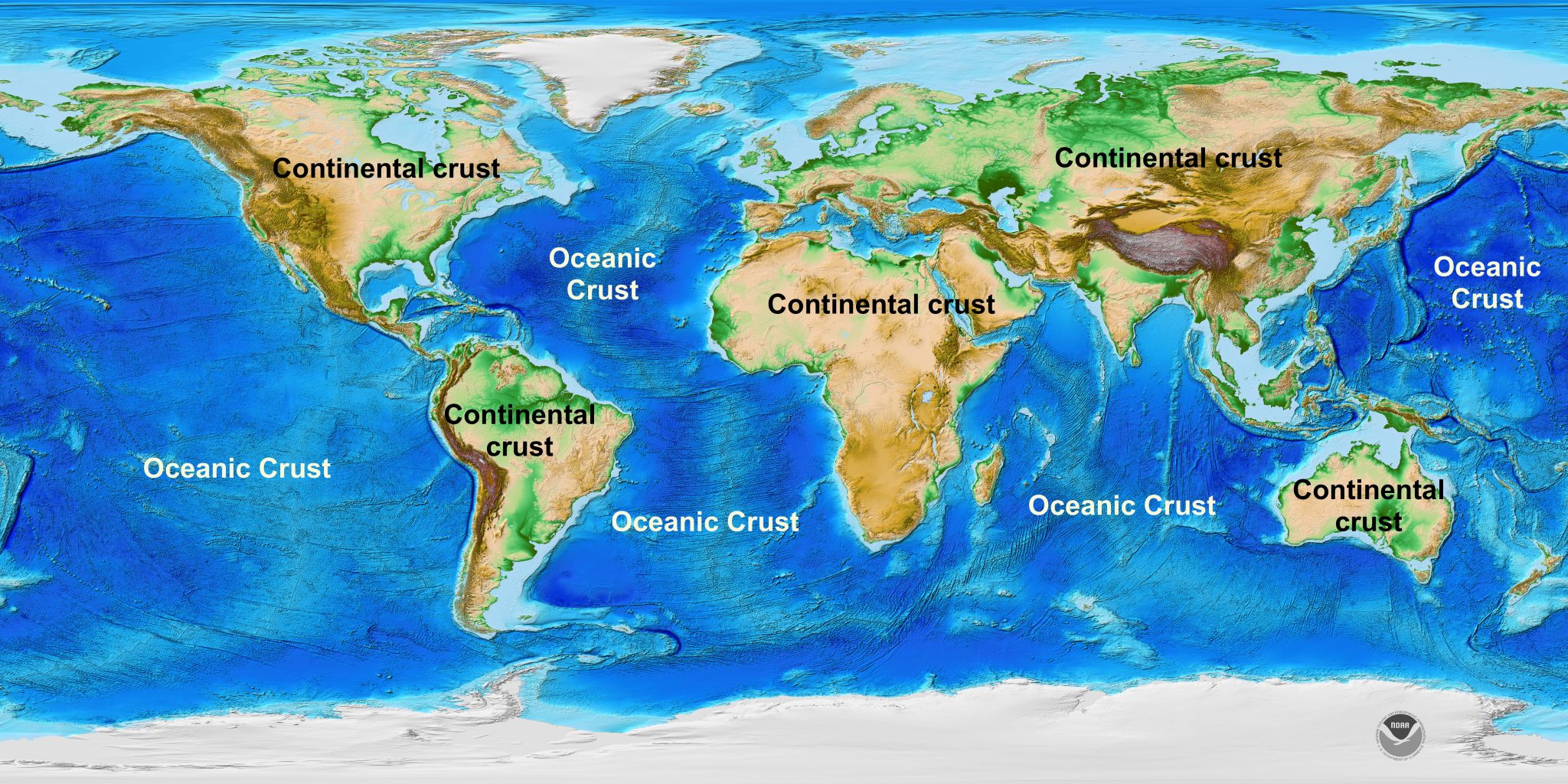 The Thick Part Of The Earth's Crust Located Under The Ocean at Jackie ...